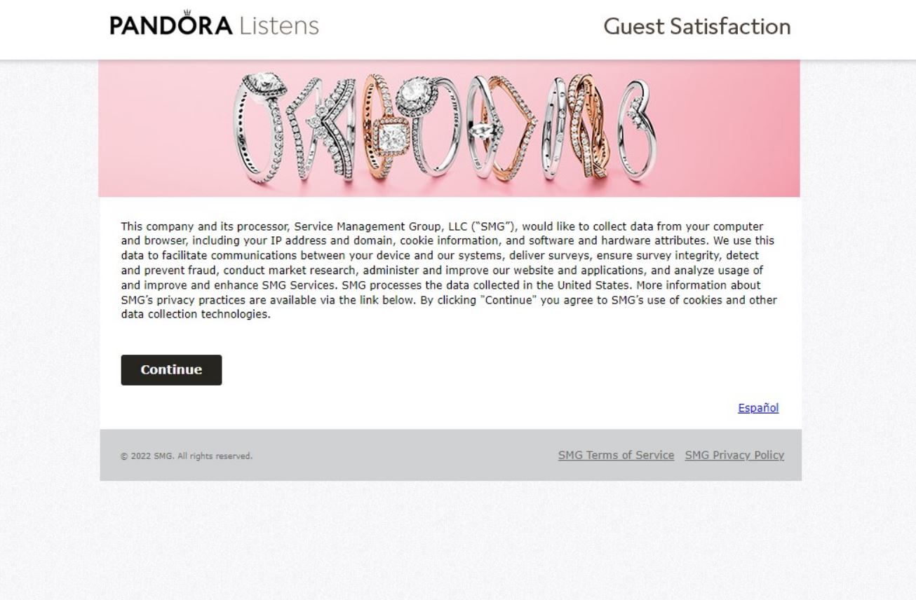 Pandora Customer Satisfaction Survey